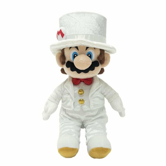 MARIO ODYSSEY - Mario &quot;Wedding suit with box&quot; - Plush 35cm