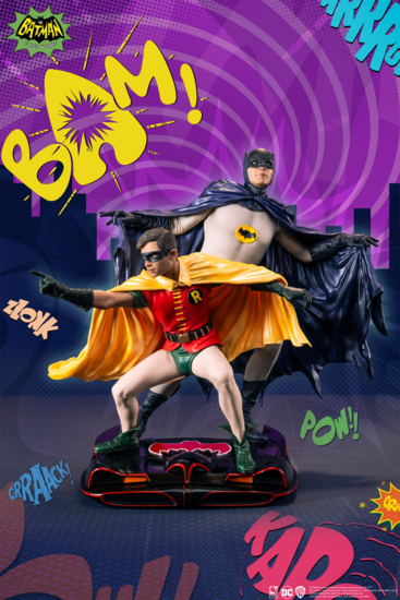BATMAN - Batman &amp; Robin &quot;1966&quot; - Statue Diorama 1/8 23cm