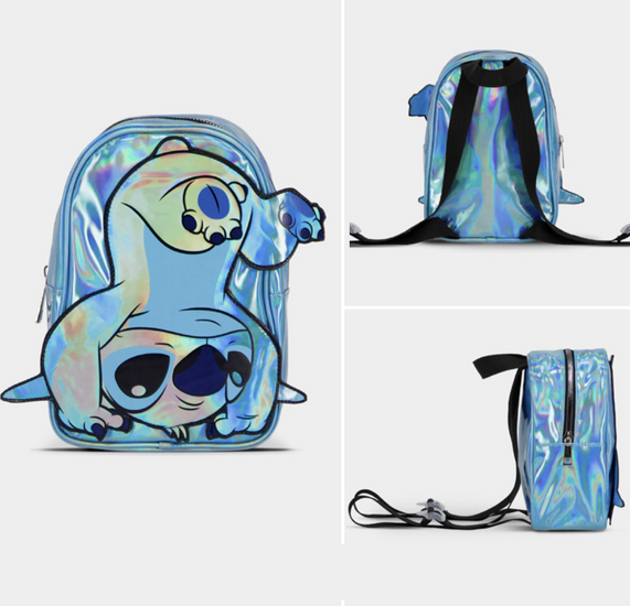 STITCH - Mini Backpack &#039;Shiny&#039; - 23x 16,5x 9,5cm