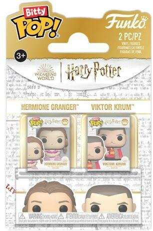 HARRY POTTER 4 - Bitty Pop 2 Pack 2.5cm - Hermione &amp; Krum