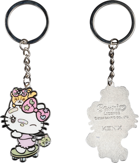 HELLO KITTY - Skateboard - Keyring