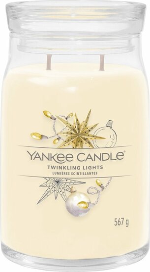 Yankee Candle - Twinkling Lights Large Jar Geurkaars - 90 branduren - twee lonten