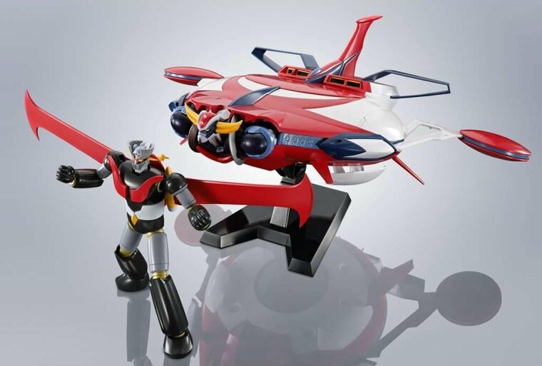 GRENDIZER U - Spazer &amp; Grendizer - Figure Robot Spirits 15 &amp; 23cm
