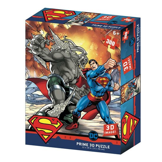 SUPERMAN - VS Doomdsday - Lenticular Puzzle 3D 300P &#039;46x31cm&#039;