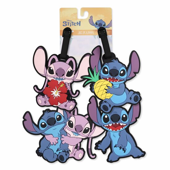 STITCH &amp; ANGEL - Luggage Tag Set - Bagagelabel - 4 Pc