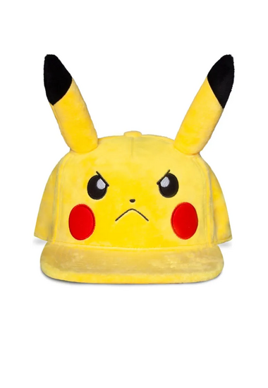 POKEMON - Angry Pikachu - Plush Novelty Cap