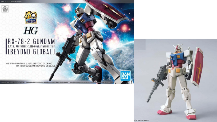 GUNDAM - HG 1/144 RX-78-2 Gundam Beyond Global - Model Kit