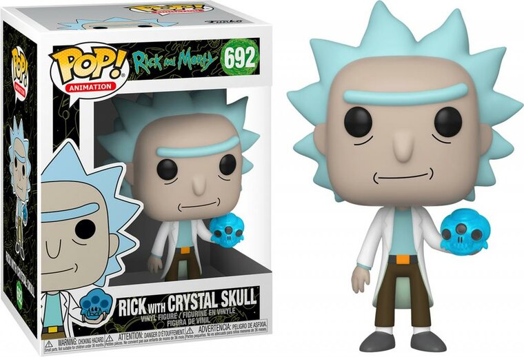 RICK &amp; MORTY - POP N? 692 - Rick w/Crystal Skull