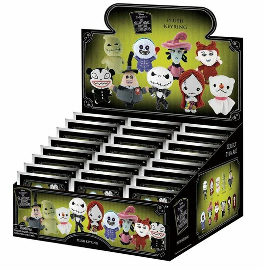 NIGHTMARE BEFORE CHRISTMAS - Plush Bag Clip (Display 24 Pcs)