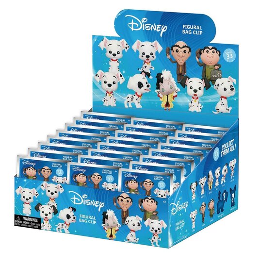 101 DALMATIANS - Series 33 - 3D Foam Bag Clip (Display 24 Pcs)