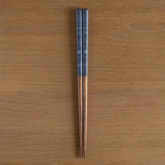 MY NEIGHBOR TOTORO - Navy Blue Sketches - Lacquered Chopstick 21cm