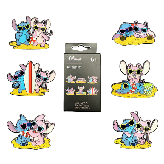 DISNEY - Stitch &amp; Angel - Funko Blind Box Enamel Pins