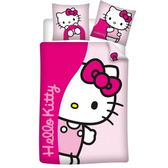 HELLO KITTY - Duvet Cover 140x200cm + 65x65cm