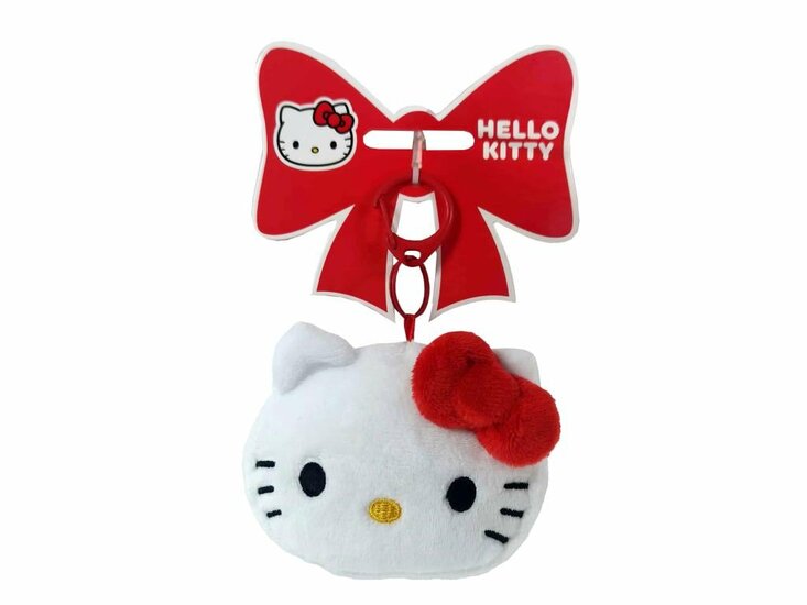HELLO KITTY - Head - Purple - Mini Keyring Plush