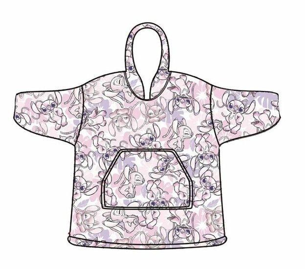 LILO &amp; STITCH - Angel - Sweat Poncho - Children Size (7-14 Years)