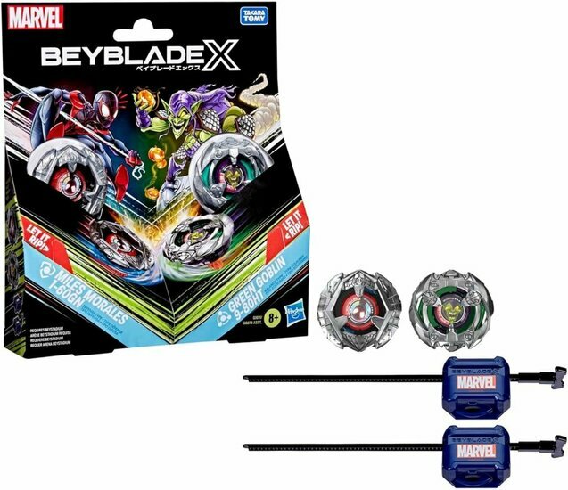 BEYBLADE X - Miles Morales 1-60GN &amp; Green Goblin 9-80HT