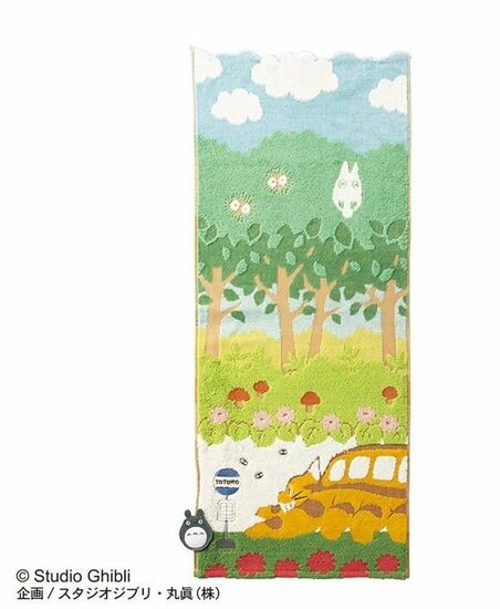 MY NEIGHBOR TOTORO - Catbus on the way - Towel 34x80cm