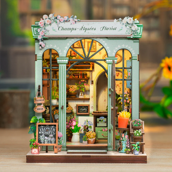 MINIATURE HOUSE - DIY - Champs-Elys?es Florist - 199pc + LED Light