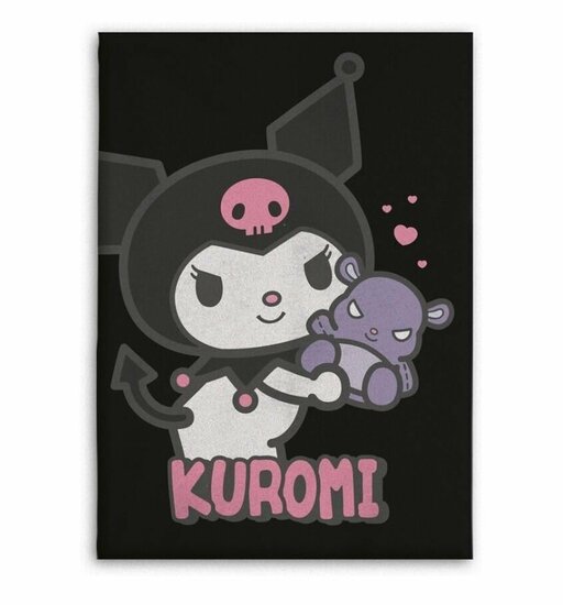 HELLO KITTY - Flanel Blanket 110x150cm - Kuromi