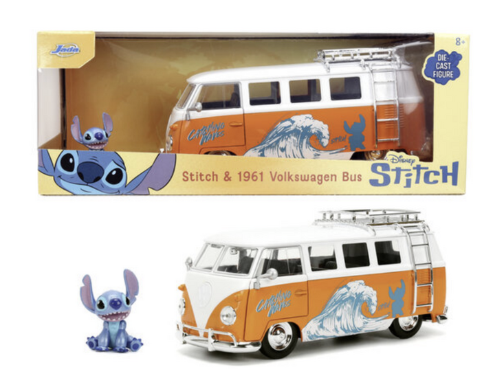 STITCH - Stitch &amp; 1961 VW Bus - 1:24
