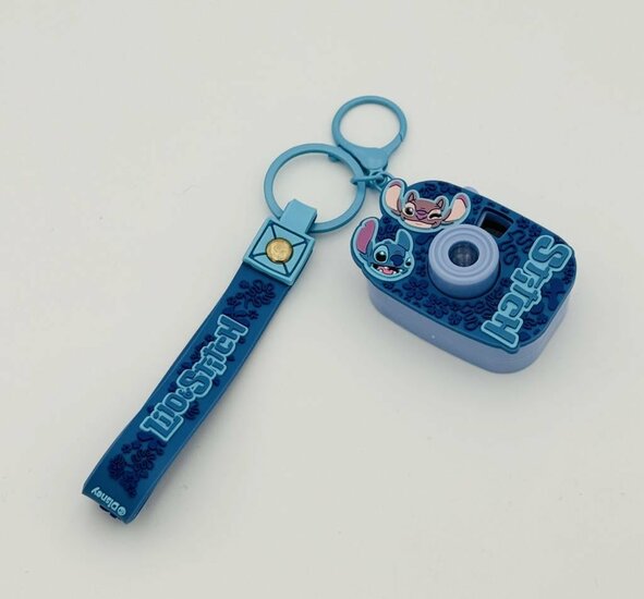 STITCH &amp; ANGEL - Projector Keychain with 8 pictures