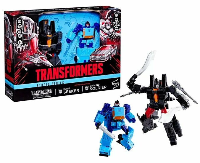 TRANSFORMERS - Elite Seeker &amp; Ground Soldier - Fig. Studio Series 18cm