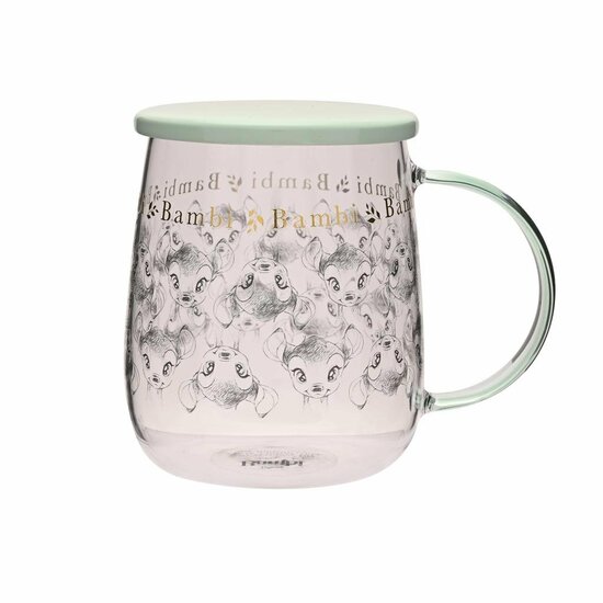 DISNEY - Bambi - Glass Mug with Lid 540ml