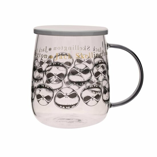 NIGHTMARE BEFORE XMAS - Jack - Glass Mug with Lid 540ml