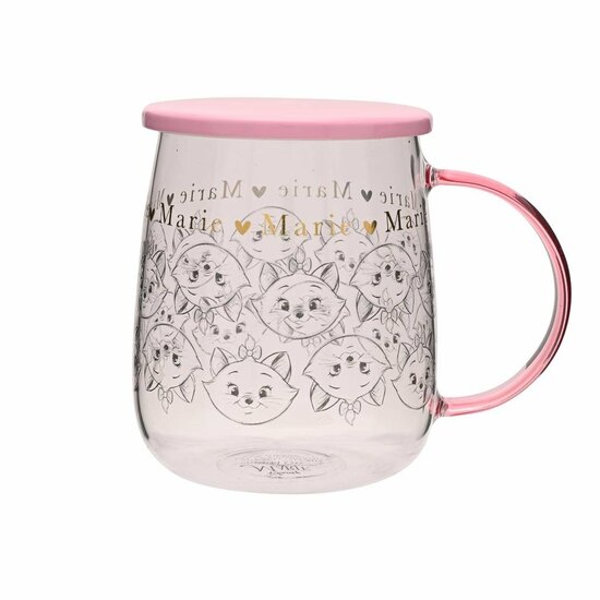 DISNEY - Marie - Glass Mug with Lid 540ml