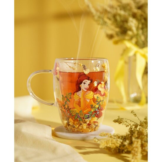 DISNEY PRINCESS - Belle - Glass with Dried Flowers 300ml