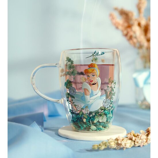 DISNEY PRINCESS - Cinderella - Glass with Dried Flowers 300ml