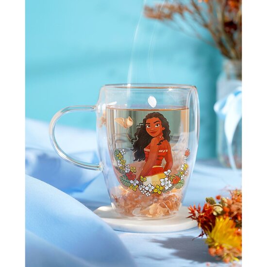DISNEY PRINCESS - Moana - Glass with Dried Flowers 300ml