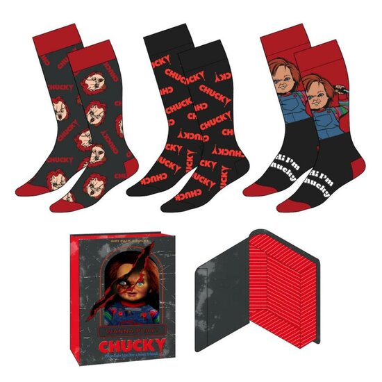 CHUCKY - 3 Pairs socks Pack (Taille 38-45)