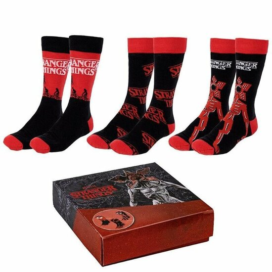 STRANGER THINGS - 3 Pairs socks Pack (Size 40-46)