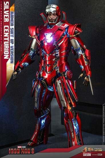 MARVEL - Iron Man 3 Silver Centurion - Figurine Movie Masterpiece 56cm