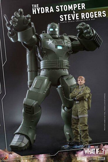 MARVEL - Hydra Stomper &amp; Steve Rogers (What if...?) - Figures 56cm