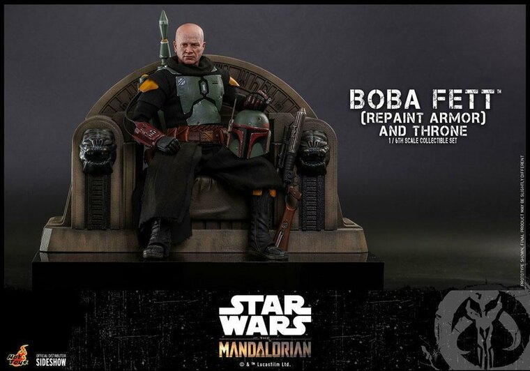 STAR WARS - Boba Fett &amp; Throne - Action Figure Movie Masterpiece 30cm
