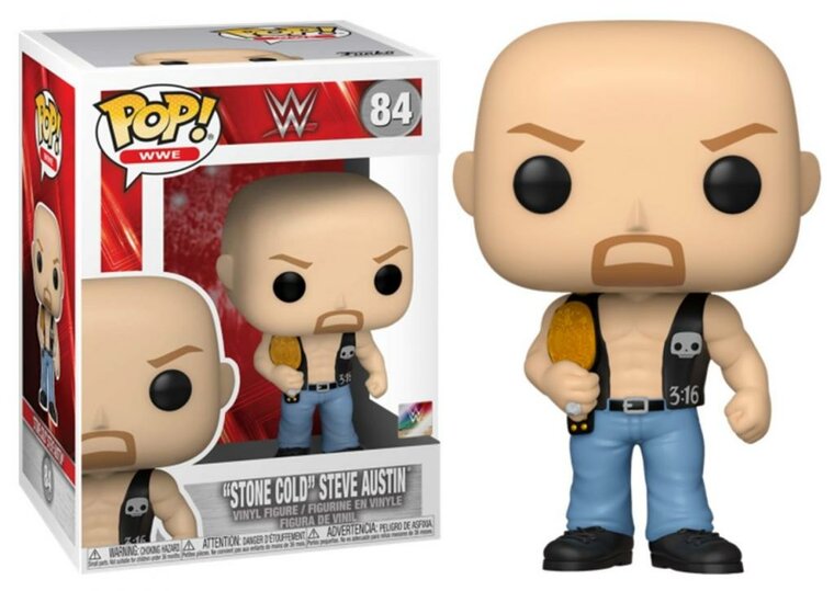 WWE - POP N? 84 - SC Steve Austin w/ Belt