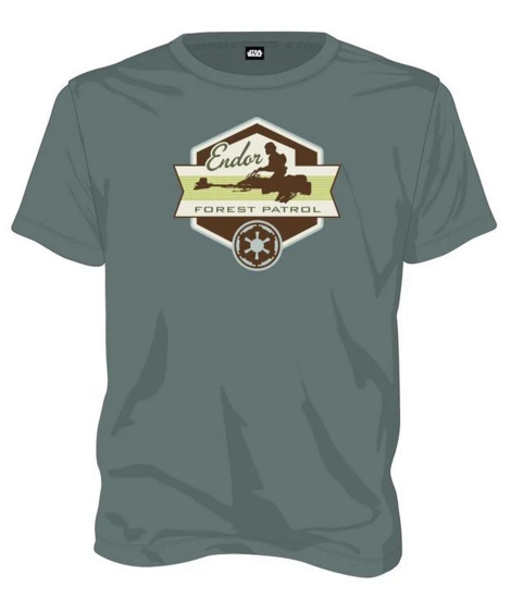 STAR WARS - T-Shirt Forest Patrol - Green (M)