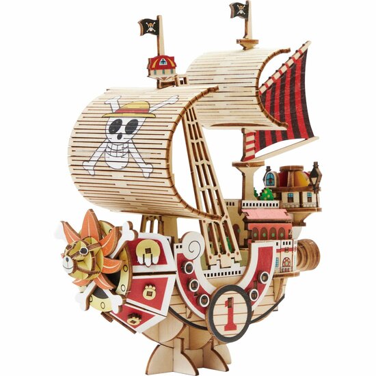 ONE PIECE - Thousand Sunny - Wood Model Kit 13.2x6.4x14.5cm
