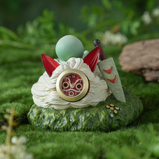 PRINCESS MONONOKE - Kodama et Mask - Clock 15.4x17x15.9cm