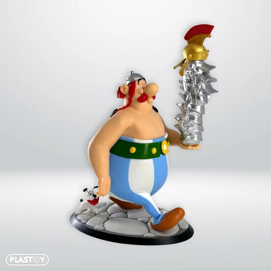 ASTERIX &amp; OBELIX - Obelix stack of helmets - figure 22cm