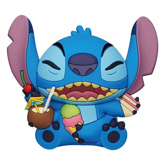 LILO &amp; STITCH - Stitch with food - 3D foam collectible magnet