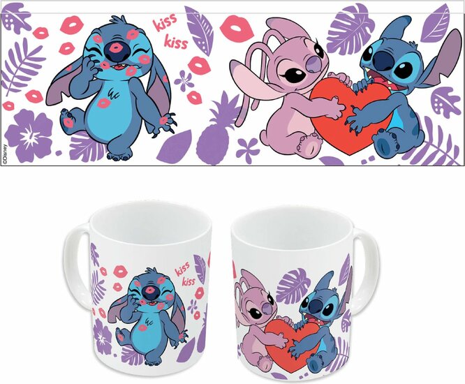 Stitch &amp; Angel Keramische mok - Love U
