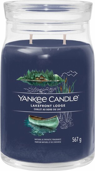 Yankee Candle - Lakefront Lodge Large Jar Geurkaars - 90 branduren - twee lonten
