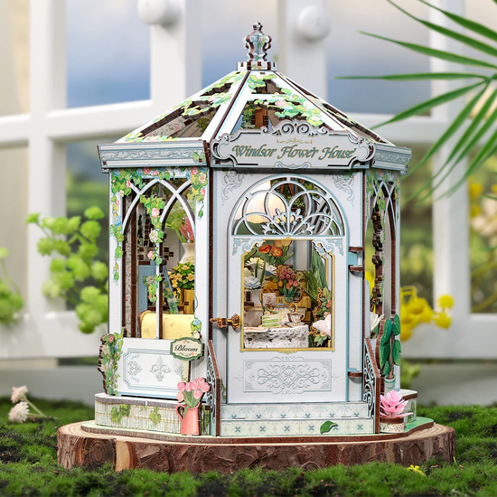 CuteBee Windsor Flower House Woonkamer decoratie Book Nook Bouwpakket 