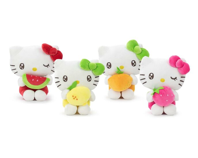 HELLO KITTY - Fruits  - Assortment of 12 Plushs - 4 Models - 22cm HELLO KITTY - Fruits  - Assortment of 12 Plushs - 4 Models - 22cm