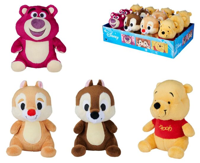 DISNEY - Classic  - Display of 12 Plushs 17cm - 4 Models DISNEY - Classic  - Display of 12 Plushs 17cm - 4 Models