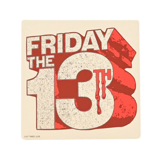 FRIDAY 13th - Logo - Ceramic Square Coaster FRIDAY 13th - Logo - Ceramic Square Coaster
