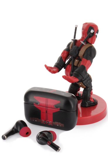 DEADPOOL - Buds Pro Bundle - Wireless Bluetooth Earbuds + Holder DEADPOOL - Buds Pro Bundle - Wireless Bluetooth Earbuds + Holder